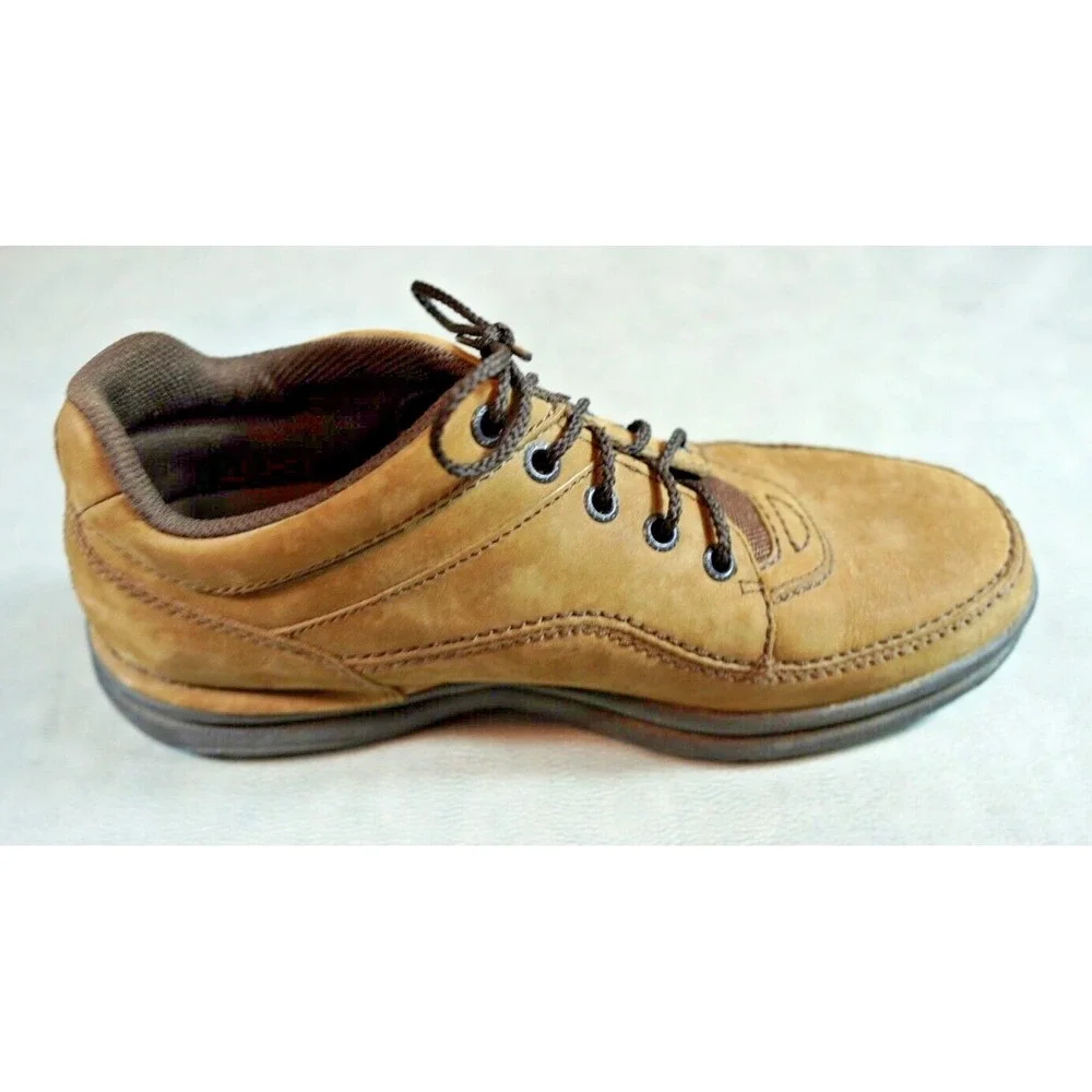 Rockport Brown Leather Comfort Walking‎ Shoe Oxford Mens 8.5 WWT17M Comfort Shoe